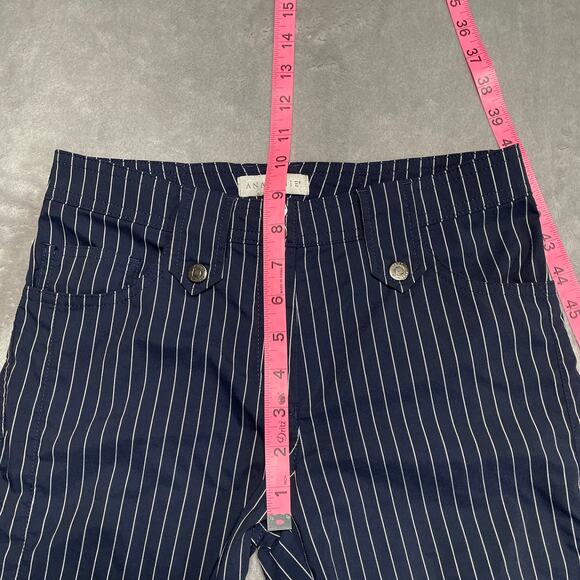 Anatomie Skyler Pants Womens XS Blue Pinstripe Travel Lightweight Stretch Euro - Picture 8 of 10